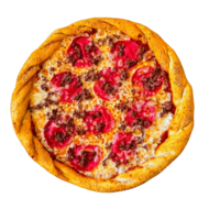 Pizza Salami con Carne Molida